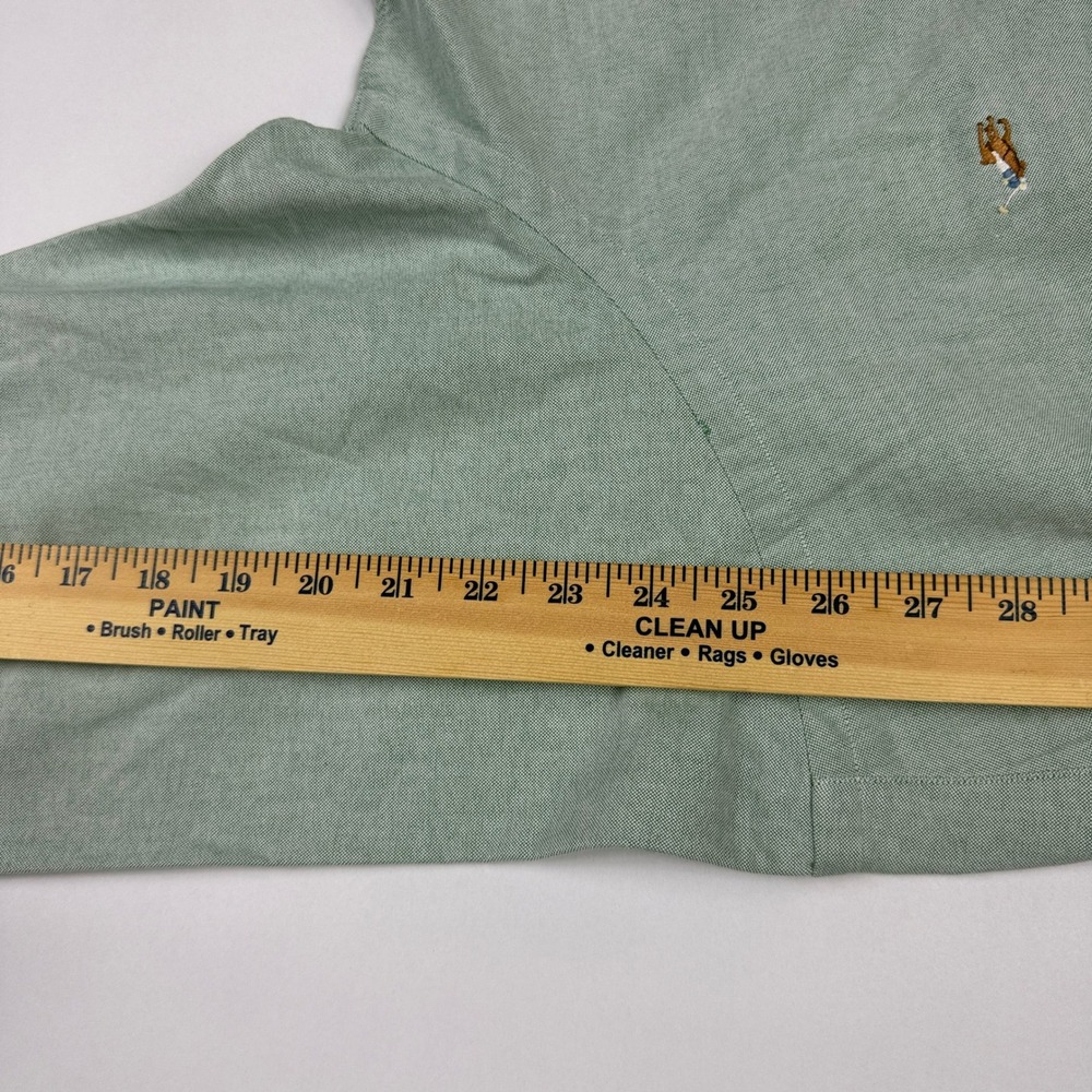Ralph Lauren Mens XL Sage Green Oxford Flesh Pony Classic Fit Button Down Shirt - Picture 12 of 13
